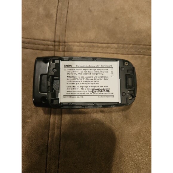 Sanyo SCP-3200 Sprint Vision Cell Phone Vintage Flip Phone Black Rare - Picture 5 of 7